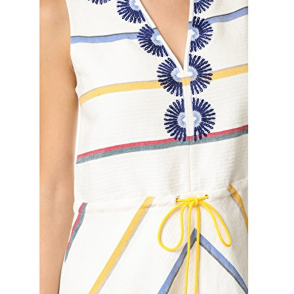 Tory Burch Sz 4 ‘Blaine’ Linen Embroidered Dress - Picture 8 of 8